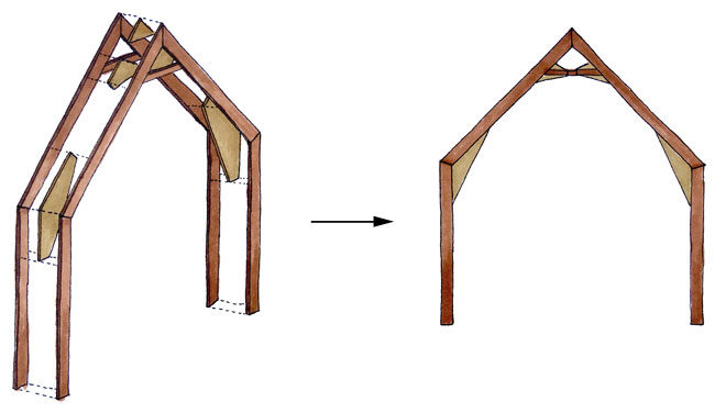 Structure d'une maison zéro carbone