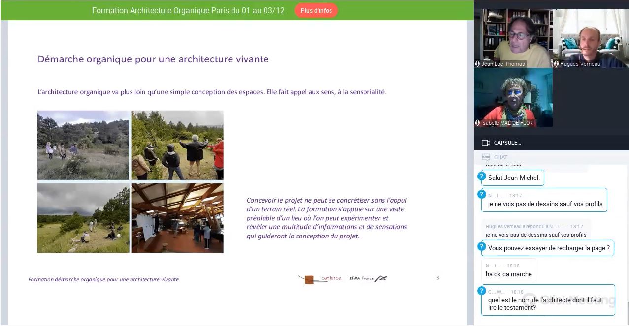 capture d'écarn d'un webinaire de Ghara