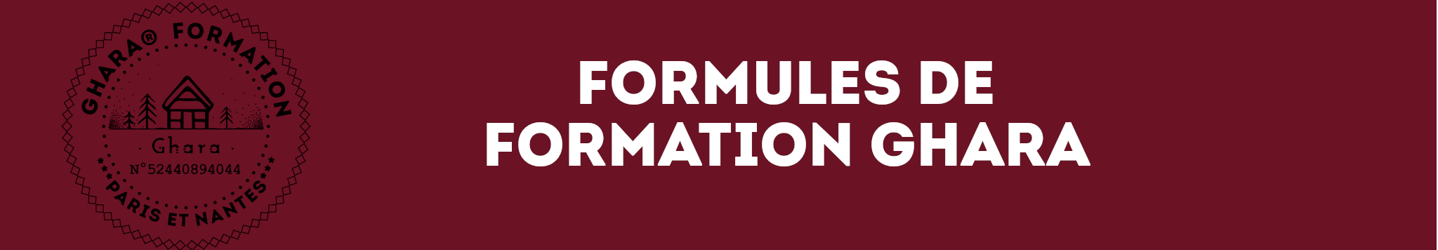 Les différentes formules de formation de Ghara