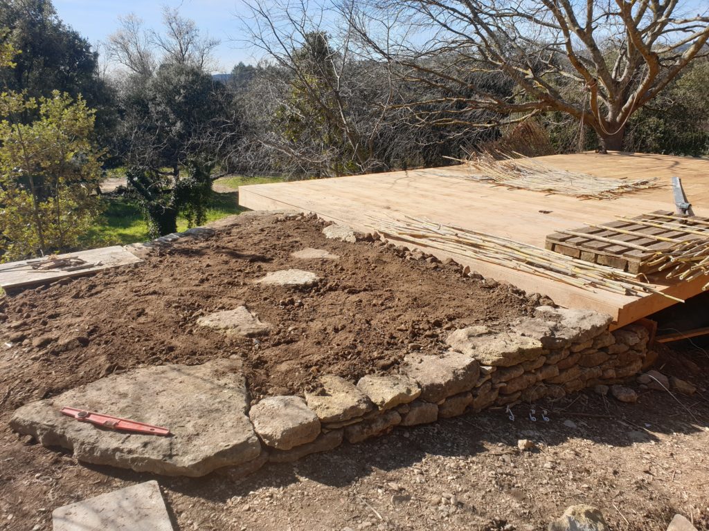 Fabrication de la terrasse en bois